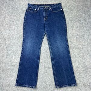 Polo Ralph Lauren Jeans Womens 12 x 29 Blue 67 Boot Cut Cotton Denim Pants‎